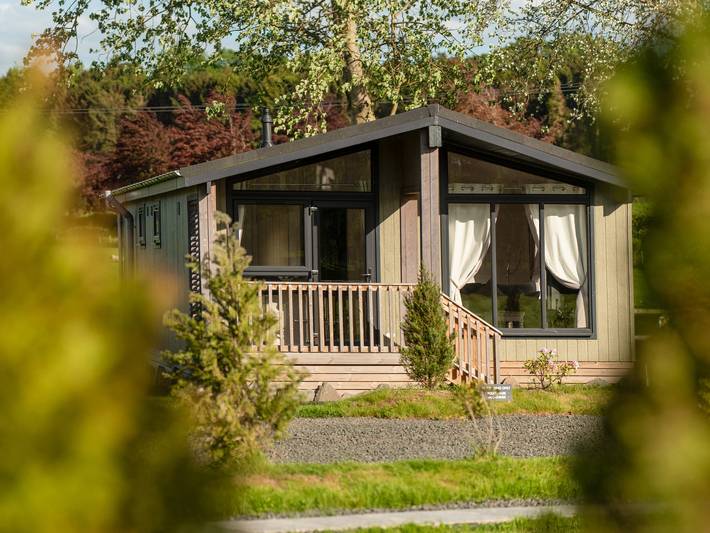 Lodge for 4 people, with garden in Scotland