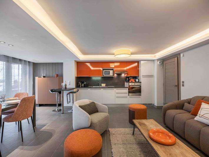 Apartamento entero, Apartamento de diseño en el centro de Moriond, hasta 6 personas in Courchevel 1650 (Moriond), Saint-Bon-Tarentaise