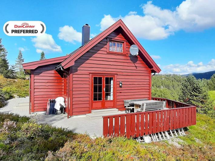 Feriehus for 8 personer, med terrasse og sauna i Agder