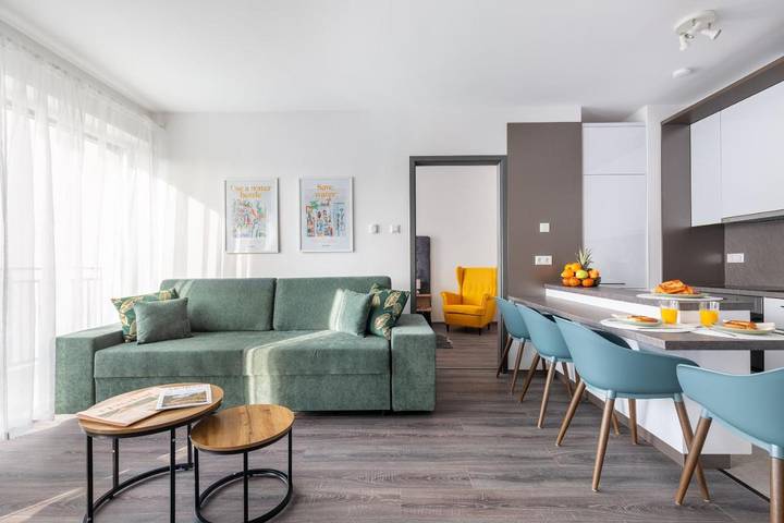 Apartahotel para 2 personas, con balcón en Budapest