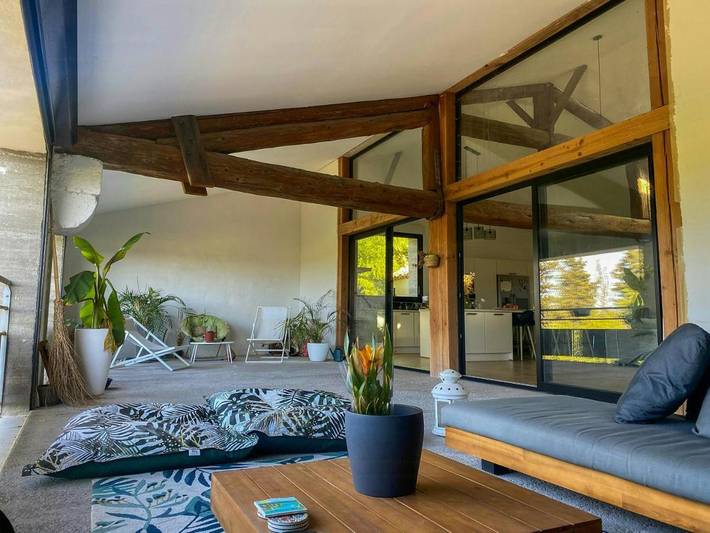Maison de vacances pour 4 personnes, avec piscine ainsi que jardin et terrasse