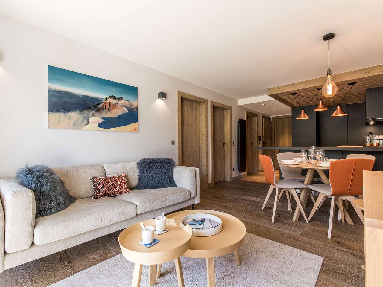 Appartement entier, Appartement chaleureux 4 pers, Courchevel Centre, à 2 pas des pistes, parking, Spa inclus in Saint-Bon-Tarentaise, Massif de la Vanoise