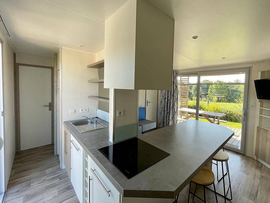 Camping L'Ambois - Chalet 6 personnes - L - Chalet Privilège 3 ch. Premium - Dimanche 6/7 pers. in Mouilleron-le-Captif, Région de La Roche-sur-Yon