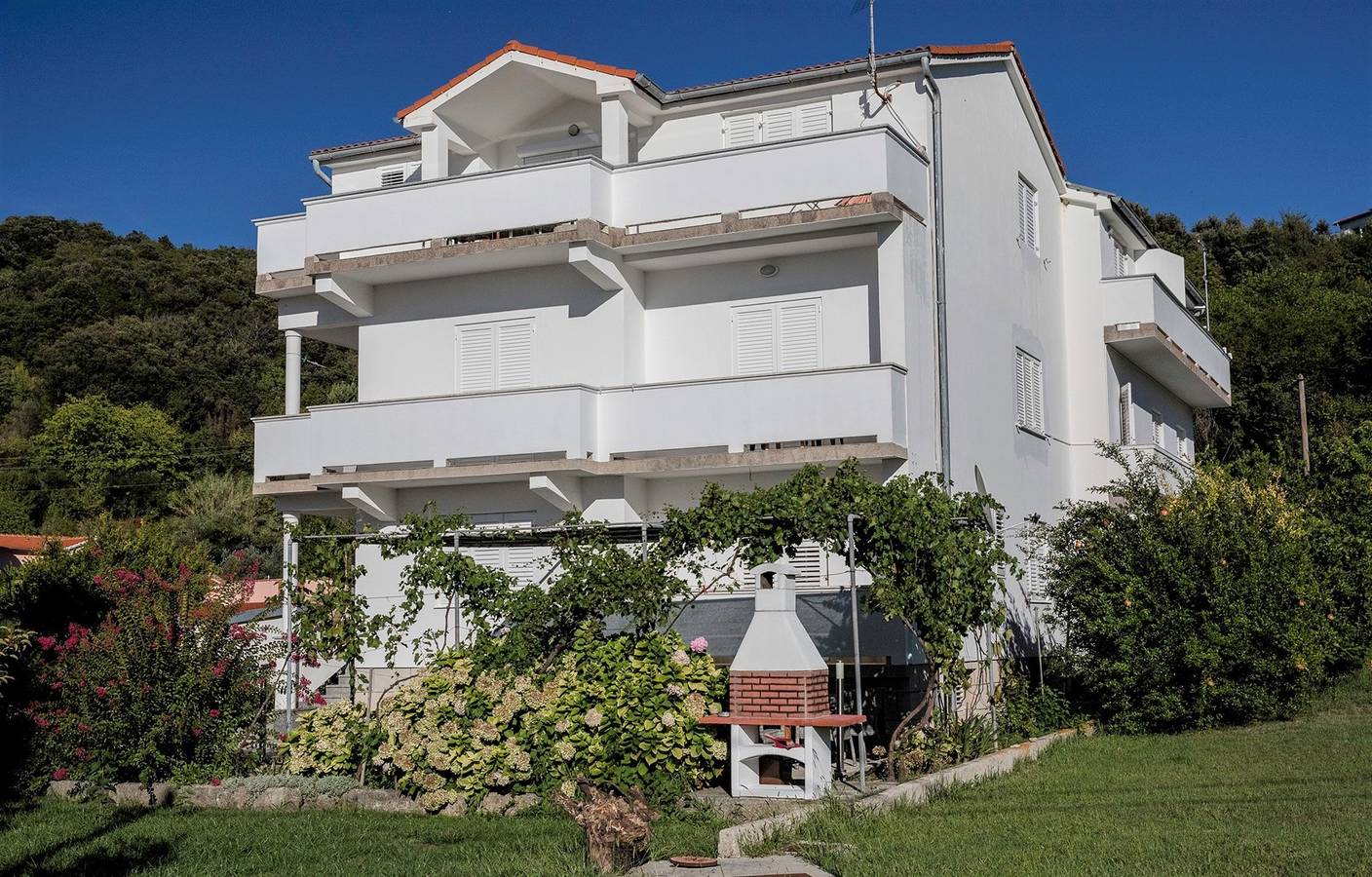 Ganze Wohnung, Apartment Stanicic A1 mit Balkon und Meerblick in Kampor, Rab