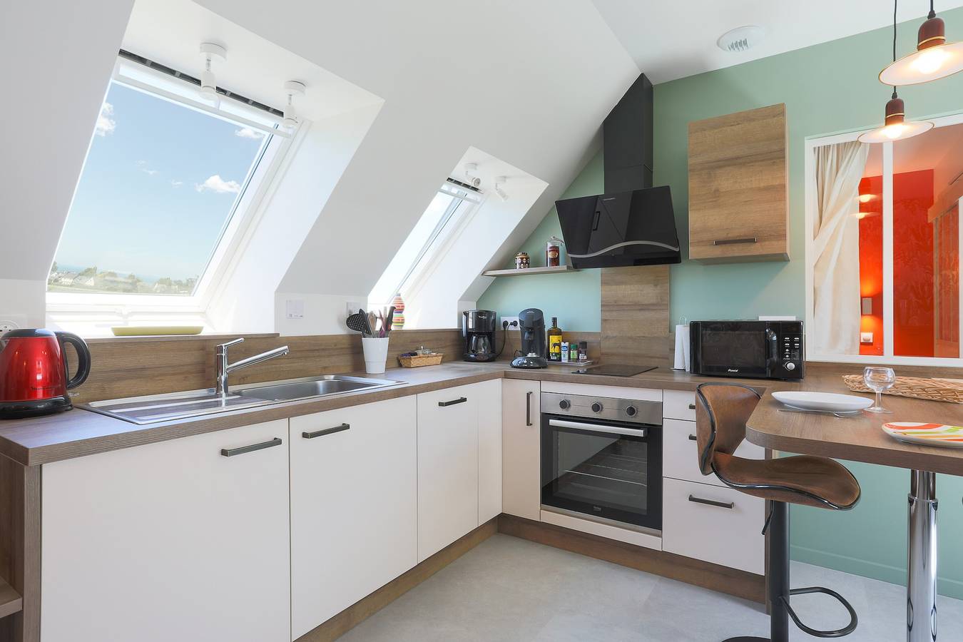 Ganze Wohnung, Ferienwohnung 'Kerli Cosy' mit Meerblick, Privatem Garten und Wi-Fi in Trévou-Tréguignec, Rosa Granitküste
