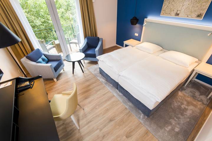 Boutique-Hotel Zur alten Post Neubau - Großes Wohnzimmer in Hafen Büsum, Büsum