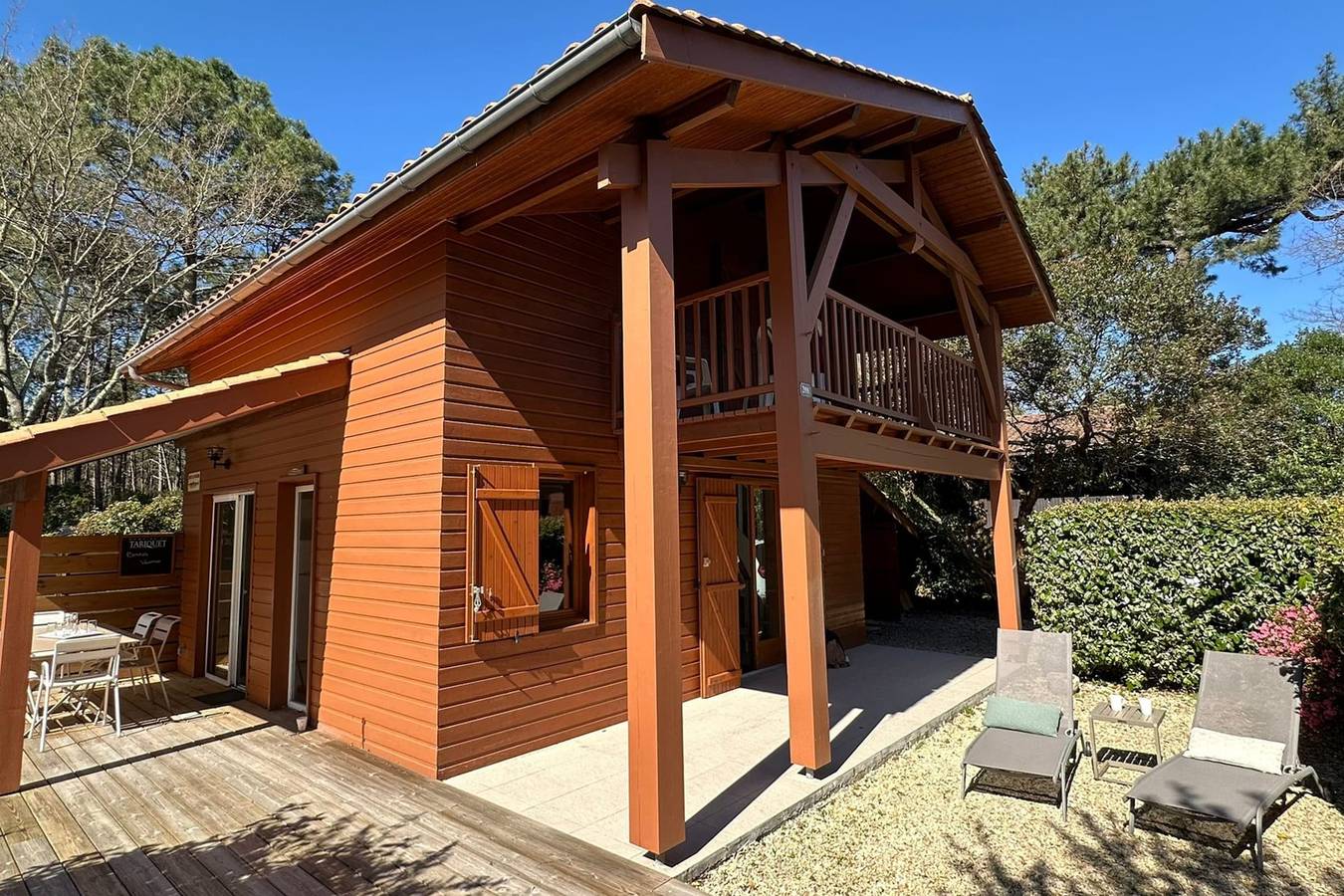 Chalet 3ch avec piscine dans parc de loisirs in Gujan-Mestras, Région d'Arcachon