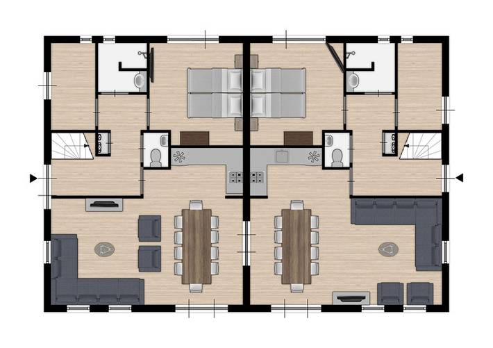 Ferienhaus für 20 Personen, mit Balkon/Terrasse und Terrasse in Bruinisse - 4