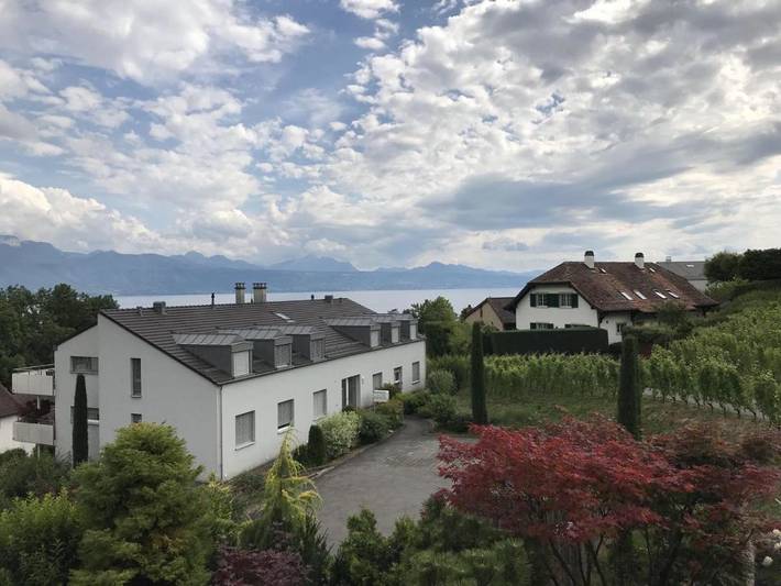 Gîte pour 6 personnes, avec vue sur le lac ainsi que vue et jardin à Lutry