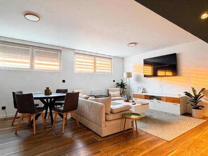 Appartement de vacances pour 5 personnes, avec Jardin et Vue