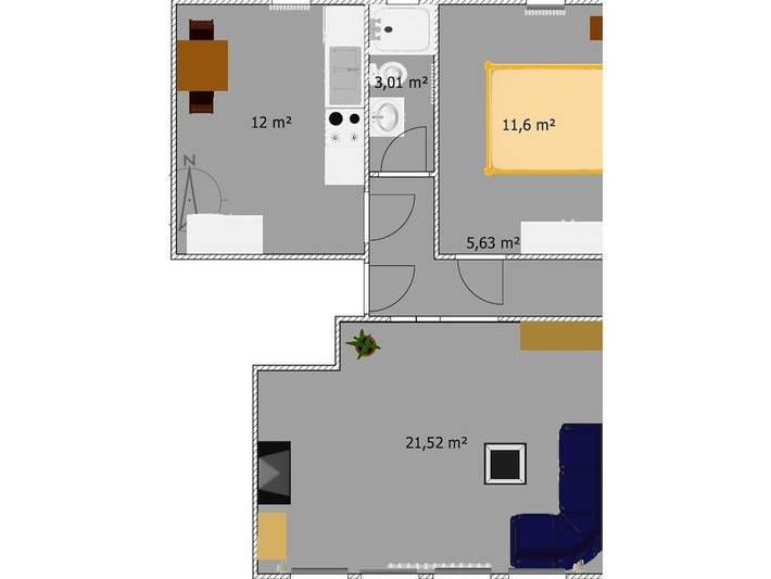 Apartamento vacacional de 1 dormitorio. in Neustadt Bremen, Bremen