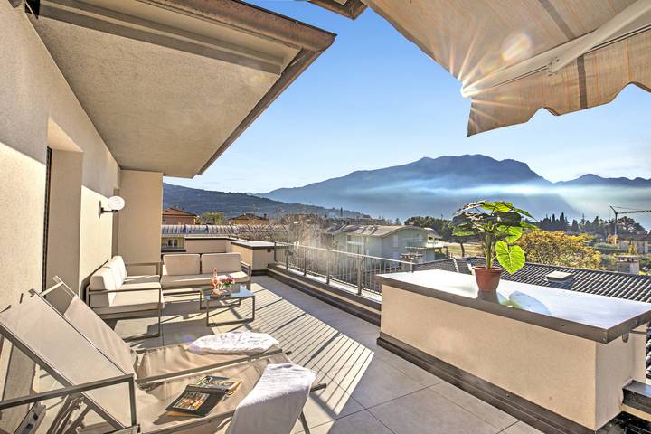 Holiday rental for 8 people, with Terrace and Lake view in Riva del Garda