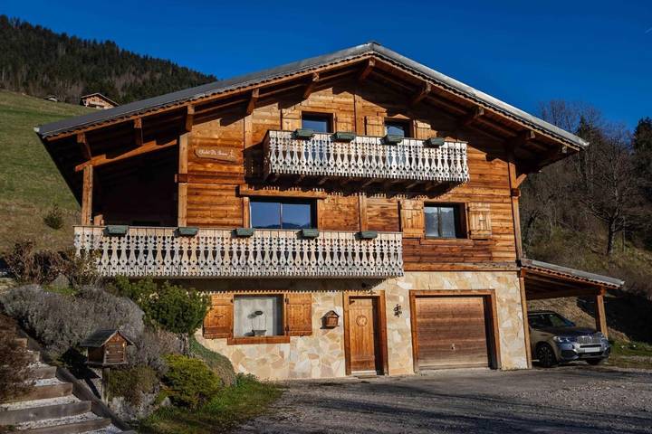 Chalet pour 8 personnes, avec vue et jardin