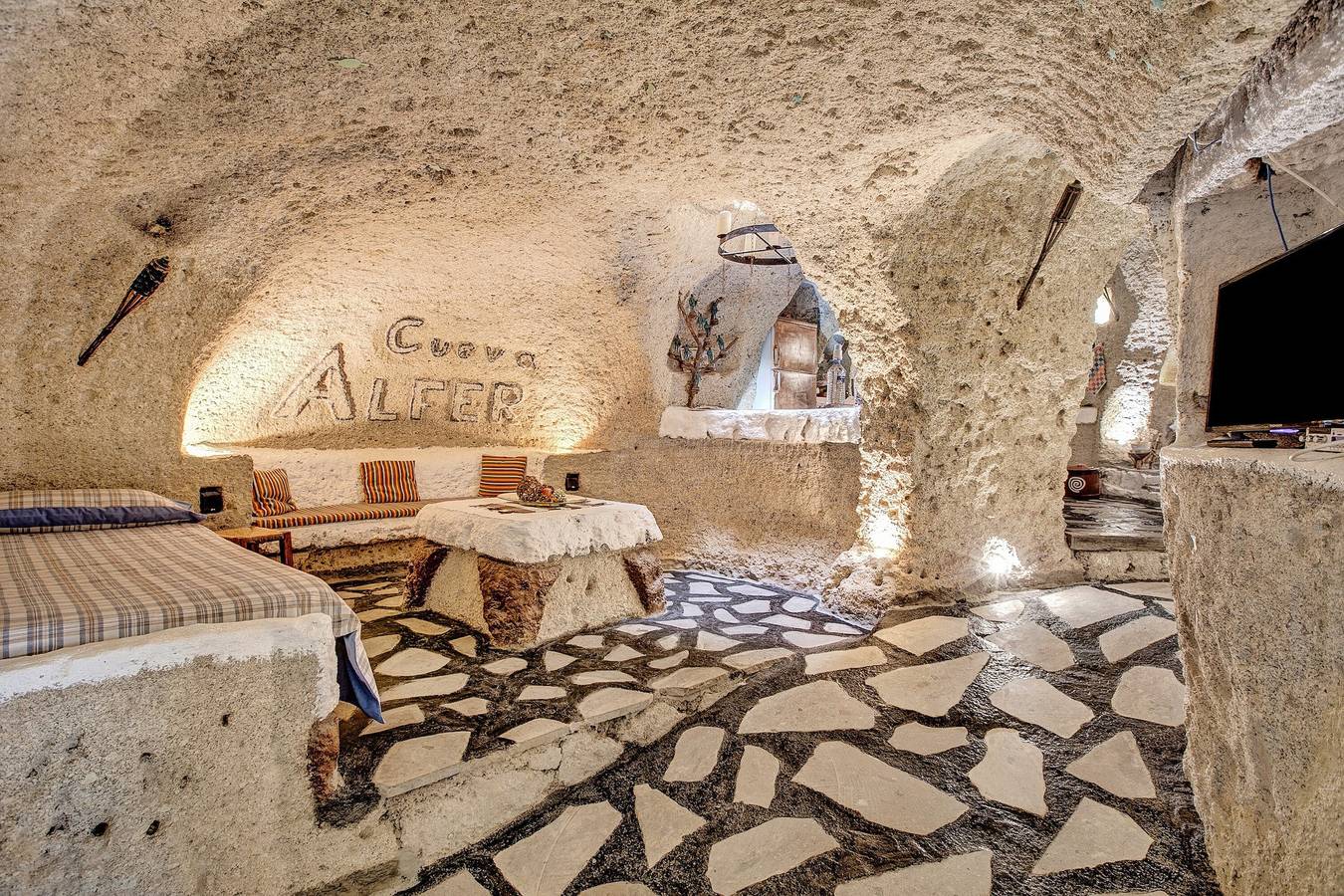 Casa Vacanze Casas Cueva Alfer 1, Vista Mare, Giardino & Wi-Fi - animali ammessi in Fasnia, Tenerife Sud