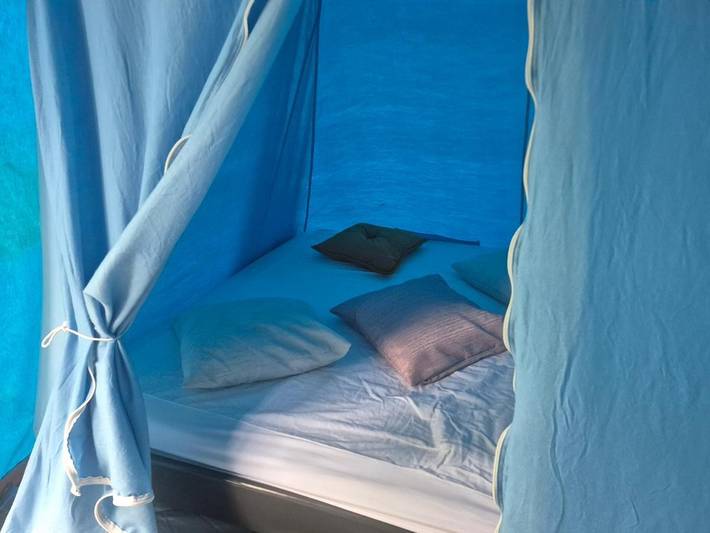 Location de vacances pour 3 personnes, avec Terrasse ainsi que Jardin et Vue dans Maxent - 3