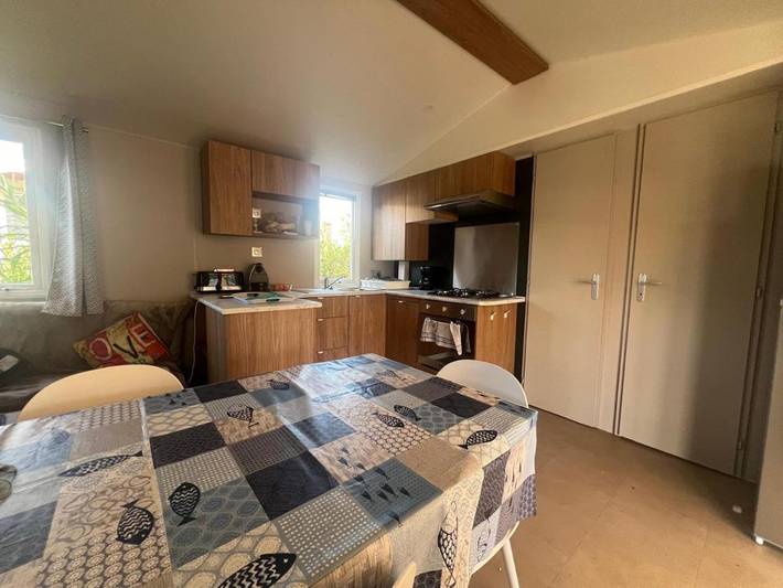 Camping para 6 personas, con vistas al lago además de jardín y piscina en Cap Ferret