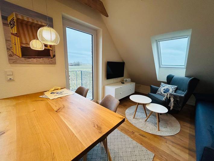 Ferienwohnung für 4 Personen, mit Ausblick und Garten sowie Sauna, mit Haustier in Neßmersiel - 4