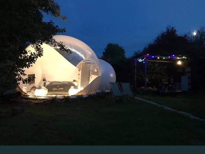 Tente pour 2 personnes, avec Jacuzzi et Terrasse ainsi que Jardin et Vue dans Département Nord