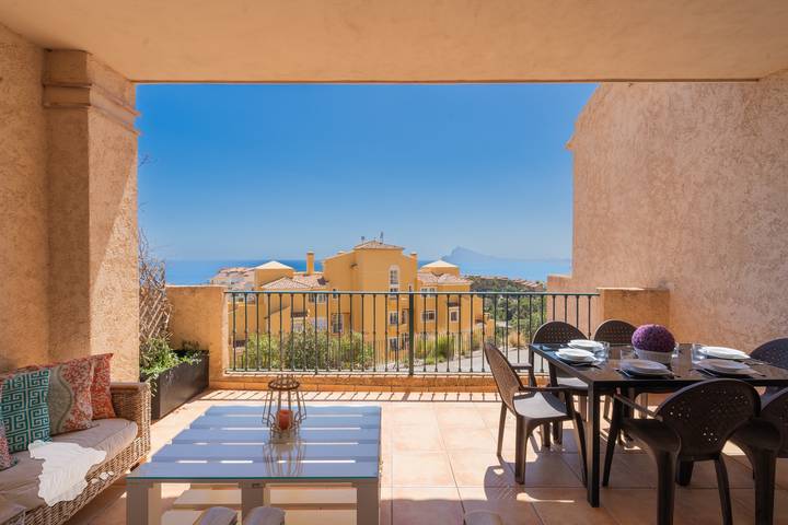 Casa vacanza per 6 persone, con Vista oceano e Balcone nonché Terrazza e Piscina a Altea Spagna
