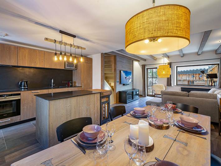 Ferienhaus für 6 Personen, mit Balkon und Ausblick in Courchevel