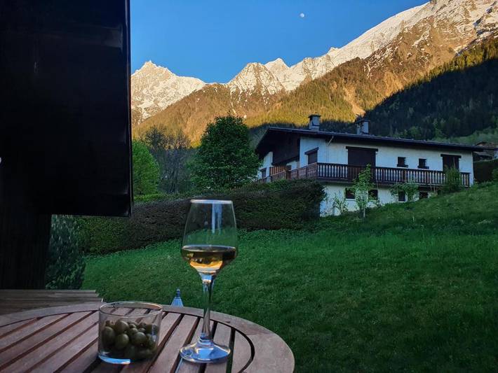Gîte pour 4 personnes, avec Balcon ainsi que Terrasse et Vue dans Office De Tourisme Des Houches