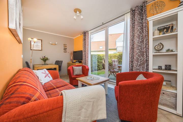 Ferienpark für 3 Personen, mit Balkon/Terrasse und Terrasse sowie Garten in Prerow