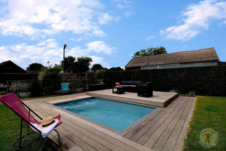 Gîte pour 4 personnes, avec jardin ainsi que piscine et terrasse, animaux acceptés à Roz-sur-Couesnon - 3