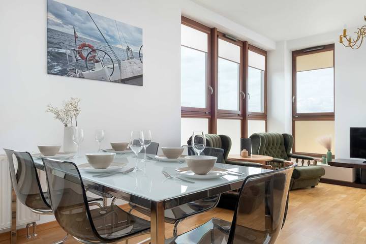 Apartamento entero, Spacious Apartment in Sea Towers | Parking | Workspace in Gdynia, Zatoka Gdańska