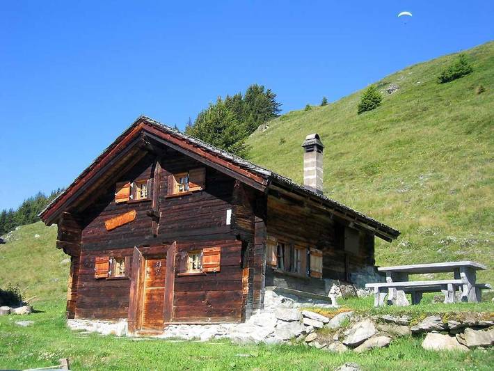 Hütte für 4 Personen, mit Balkon, mit Haustier in der Aletsch Arena