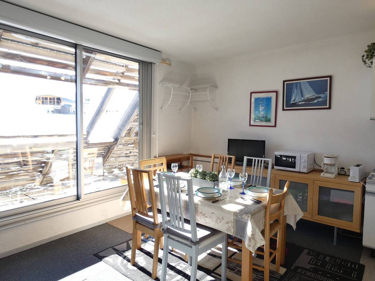 Studio entier, Studio cabine avec vue sur pistes - 6 pers. in Piau-Engaly, Aragnouet