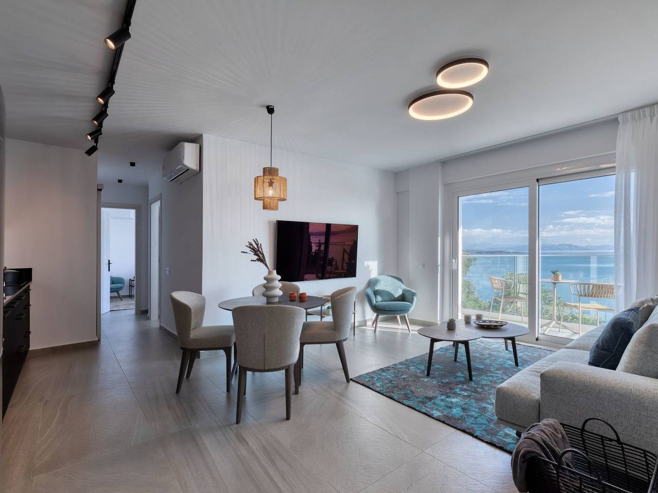Appartement entier, Luxuriöses Apartment mit zwei Schlafzimmern und Meerblick in Katavolos, Corfou