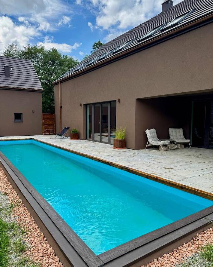 Dom dla 11 osób, z basen i widok oraz ogród i sauna, zwierzęta dozwolone w Laskowa - Kamionna