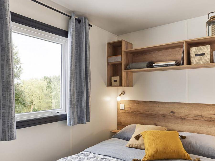 Camping Les Goélands - Mobilhome 4 personnes - D - Cabane 2 Chambres in Arès, Région d'Arcachon