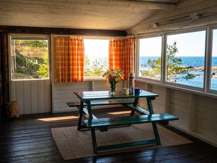 Fantastischer Panoramablick über den Vänernsee, beste Lachsangelmöglichkeiten in Vänern