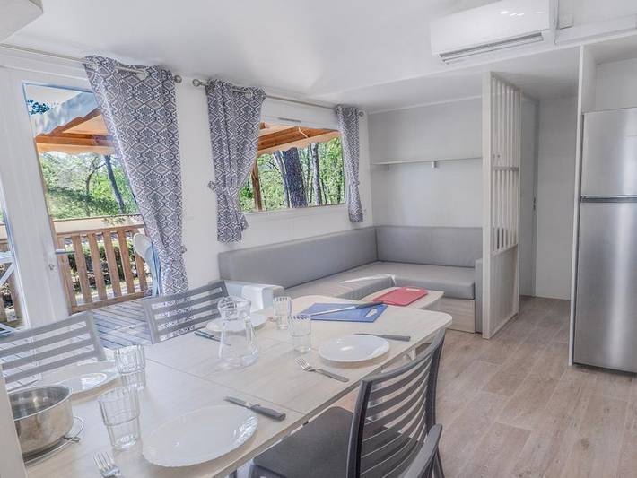 Camping Le Parc - Mobilheim 6 personen - Riviera 35m² in Saint-Paul-en-Forêt, Draguignan Region