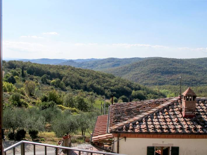 Casa vacanza per 6 persone, con giardino e panorama nonché balcone a Gaiole in Chianti
