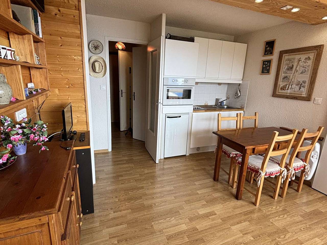 Apartamento entero, Apartamento 2 piezas cabina, 5 personas - Alpe d'Huez in Huez, Parque Nacional de los Ecrins