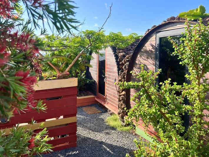 Camping für 2 Personen, mit Terrasse und Garten sowie Ausblick auf Lanzarote