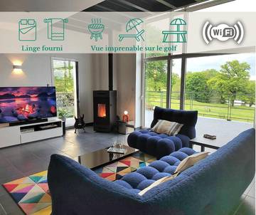 Cottage pour 8 personnes, avec vue et jardin à Nesmy