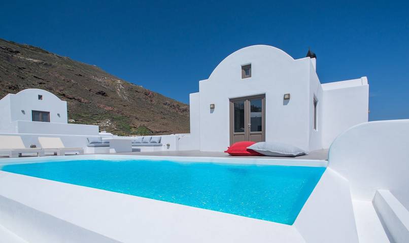 Villa pour 4 personnes, avec jardin ainsi que piscine et vue sur l’océan à Santorin - 2