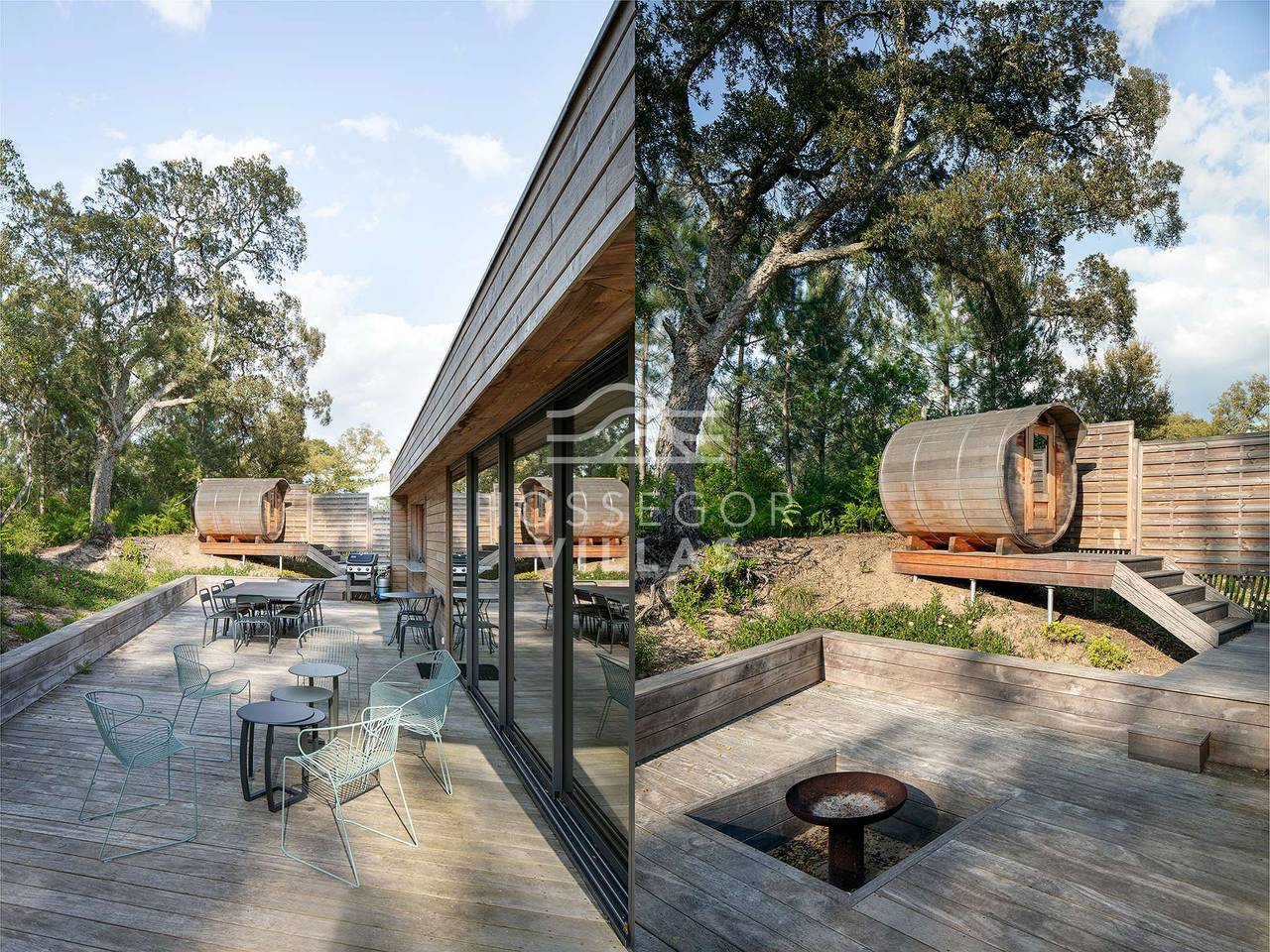Appartement de vacances entier, Heuguera, pour 12 personnes avec une vue sur la forêt in Hossegor, Côte d’Argent