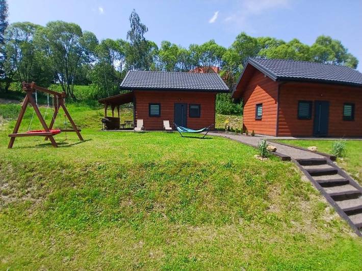 Dom dla 8 osób, z taras i widok oraz ogród, zwierzęta dozwolone w Brzegi Dolne