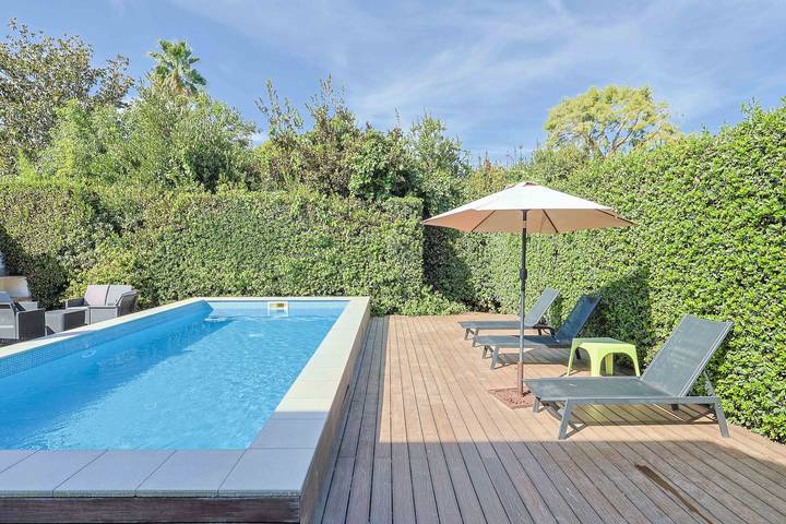 La Ritournelle (8p) with pool at Cap d'Antibes in Antibes, Costa mediterranea (Francia)