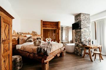 Hôtel pour 2 personnes, avec terrasse et jacuzzi à Sauze d'Oulx