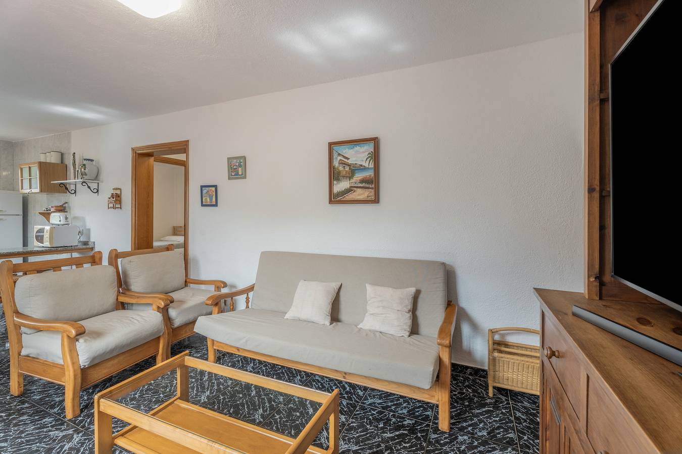 Casa de vacaciones 'Aguarijo' con vistas al mar, terraza privada y jardín privado in El Mocanal, Valverde