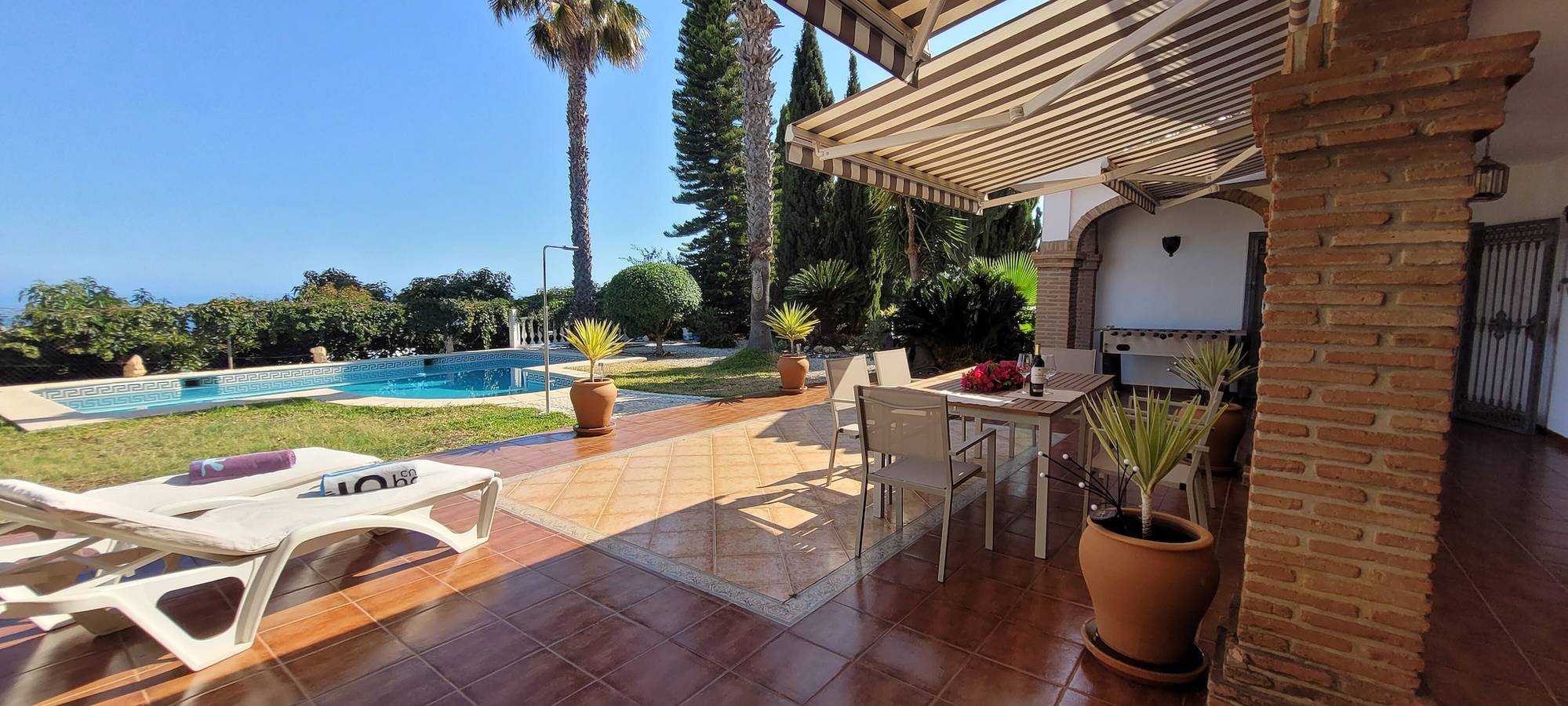 Landhaus 'Villa Miramar' mit Meerblick, Wlan und Klimaanlage in Algarrobo, Costa del Sol