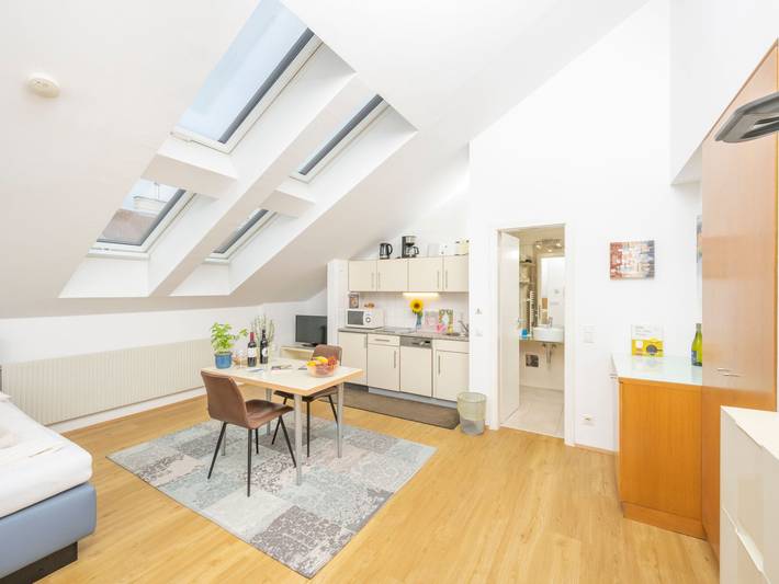 Apartamento entero, Helles Ferienstudio im Dachgeschoss für Pärchenurlaub in Hernals, Viena