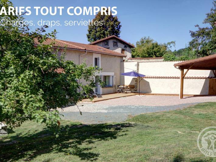 Gîte pour 4 personnes, avec jardin