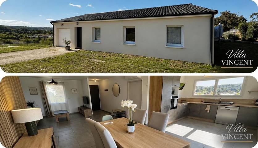 Location de vacances pour 6 personnes, avec vue ainsi que jardin et piscine, animaux acceptés à Boulazac - 2