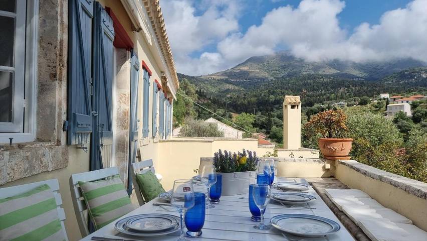 Location de vacances pour 8 personnes, avec vue ainsi que piscine et terrasse dans Άσος - 3